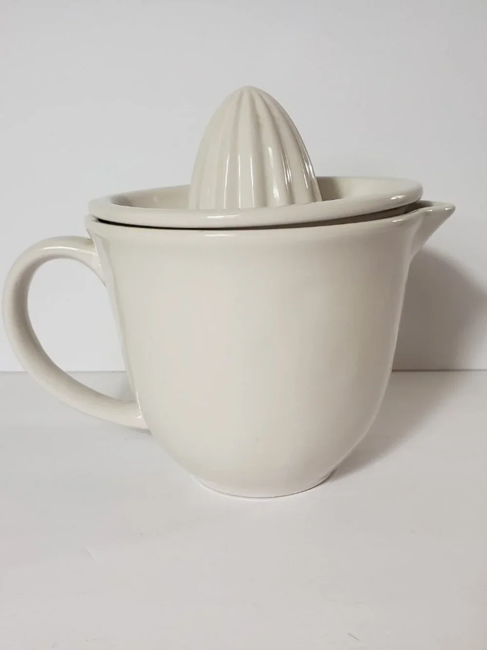 Rae Dunn Juicer Number 1 One Ceramic Ivory New